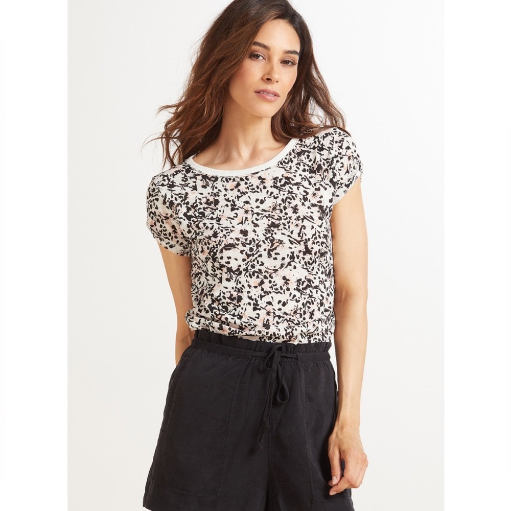 Free People We The Free Clare Tee in Wild Thang Sz. Small
